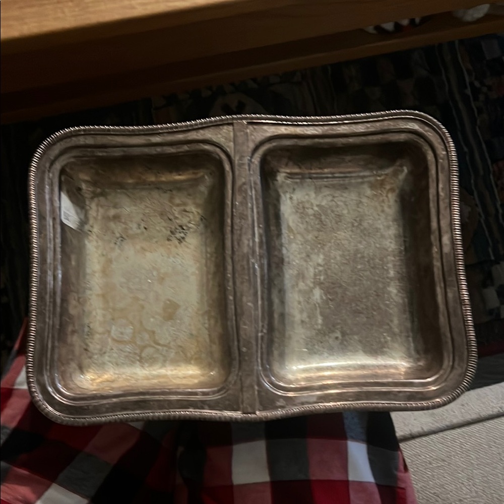 Vintage Silverplate Dual server